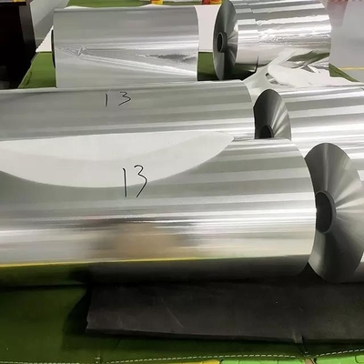 खरीदें पीई पीईटी 1100 6063 8011 एल्युमिनियम फॉयल कॉइल मेटलाइज्ड थर्मल प्लास्टिक फिल्म कोटेड online manufacture
